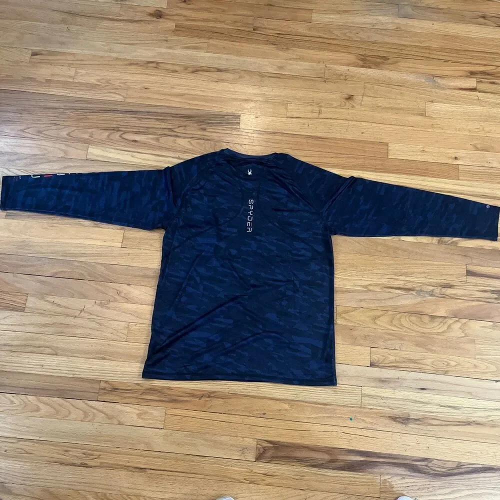 Men's Spyder Swim Long Sleeve UPF LG Rash Guard